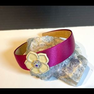 Maroon vintage jewelry headband